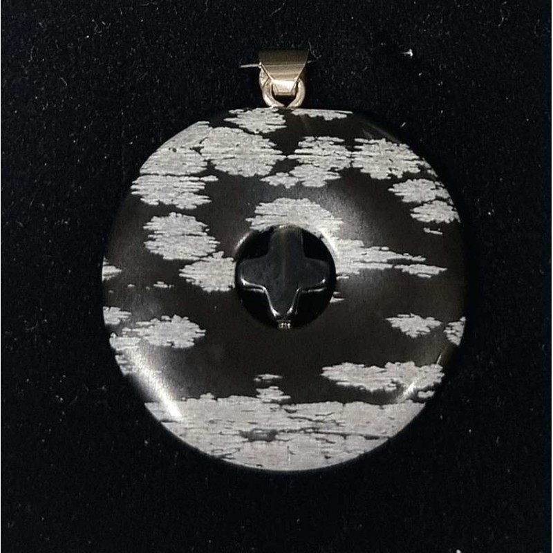 Vedhæng i Snebold-obsidian